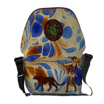Abstract Blue Tan Art Cowgirl Leopard & Southwest Commuter Bags