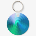 Abstract BlueGreen 002 keychain