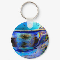 Abstract blues keychains