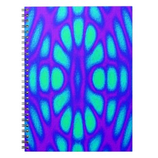 Abstract Blues Spiral Notebook