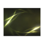 Abstract Bright Green Art Postcard
