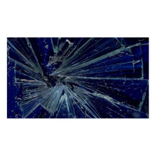 Abstract Broken glass Business Card Template (back side)