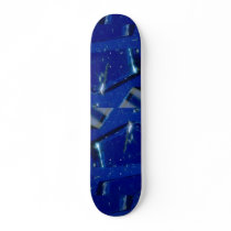 Abstract Broken glass Skate Board