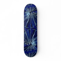 Abstract Broken glass Custom Skate Board