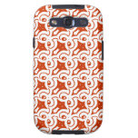 Abstract Brown Bird Pattern Samsung Galaxy casemate cases