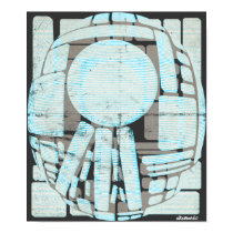 Abstract Bubble, Space Station posters