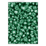 Abstract Bubbles of Green Greeting Card