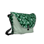 Abstract Bubbles of Green Messenger Bag