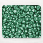 Abstract Bubbles of Green Mouse Pads
