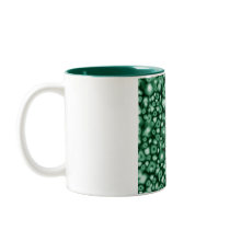 Abstract Bubbles of Green mugs