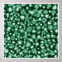 Abstract Bubbles of Green posters
