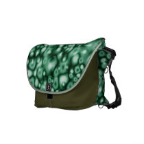 Abstract Bubbles of Green rickshaw messenger bags