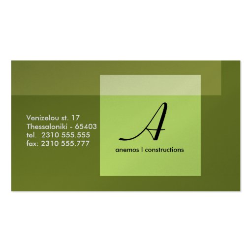 abstract business card template (back side)