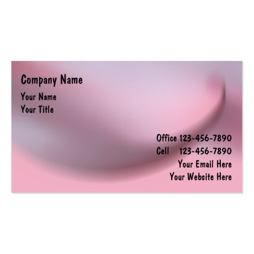 Abstract Business Cards (front side)