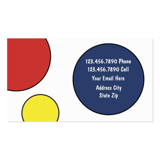 Abstract Business Cards (back side)