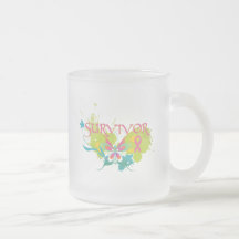 Abstract Butterfly Breast Cancer Survivor Coffee Mugs