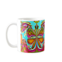 Abstract Butterfly Circus Mug by Aquavel Abstract Butterfly Circus Mug