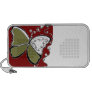 Abstract Butterfly Doodle Speaker