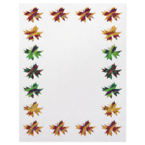 Abstract Butterfly Earth Tones Journaling Paper letterhead