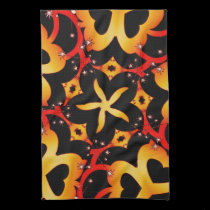 Abstract Butterfly Hearts 16x24in Tea Towel kitchen towels