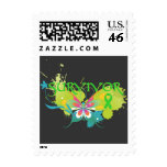 Abstract Butterfly Non-Hodgkin's Lymphoma Survivor stamps