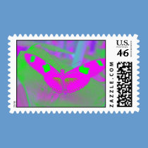 Abstract  Butterfly Postage Stamp
