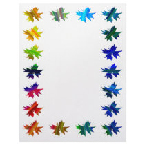 Abstract Butterfly Rainbow Journaling Paper letterhead