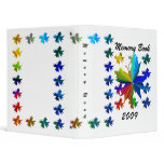 Abstract Butterfly Rainbow Memories Binder