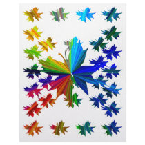 Abstract Butterfly Rainbow Scrapbooking Paper letterhead