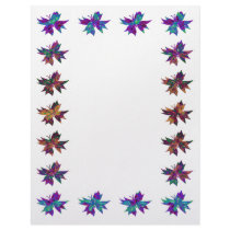 Abstract Butterfly Scrapbooking Letterhead