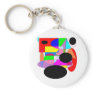 Abstract by Wendy C. Allen Keychain