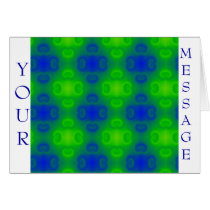 Abstract Cards in Blue and Green