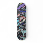 Abstract Cartography style Skate Board Decks