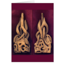 "Abstract" - carving in wood cards by mome_rath "Abstract" - carving in wood cards