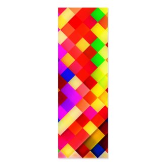 Abstract Ceramic Wall Tiles: Hyperactive Rainbow Business Cards