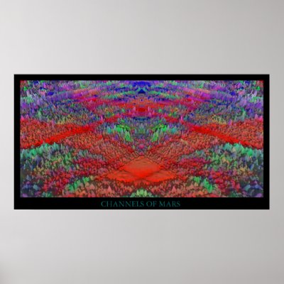 ABSTRACT-channels of mars Posters by SPROCKET