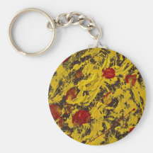 Abstract Chicken roadkill Key Chains