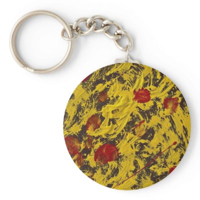 Abstract Chicken roadkill Key Chains by inspirelove