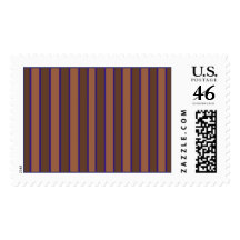 Abstract Chocolate Stripes Postage