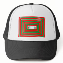 abstract-christmas 1 trucker hats