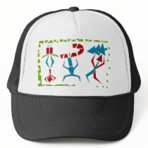 Abstract Christmas Art hats by naturetees Abstract Christmas Art hats