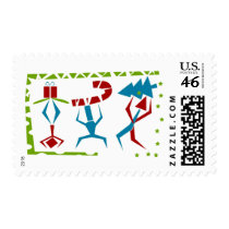 Abstract Christmas Art postage by naturetees Abstract Christmas Art postage