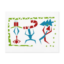 Abstract Christmas Art postcards by naturetees Abstract Christmas Art postcards