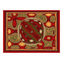 Abstract Christmas Orb Fractal posters