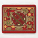 Abstract Christmas Orb mousepads by KittyAnnStudio Abstract Christmas Orb mousepads