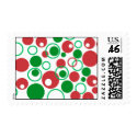 Abstract Christmas Stamps stamp