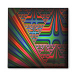 Abstract Christmas Tree Magnet