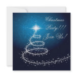 Abstract Christmas Tree Party  Invitation