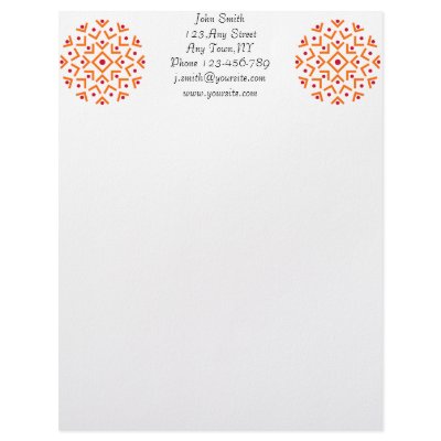 Abstract Circle Letterhead Template by superdumb
