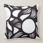 Abstract Circle Pillow (blk/white) pillows